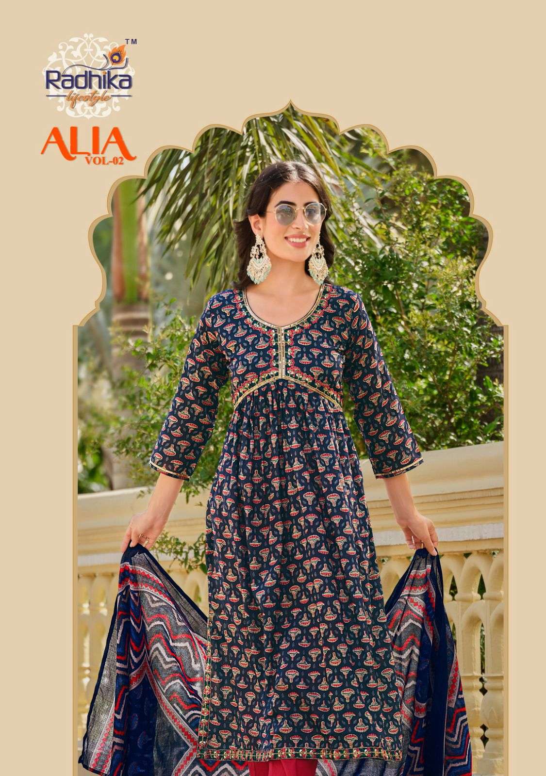 RADHIKA ALIA vol - 2 cotton Kurti Wholesale catalog 
