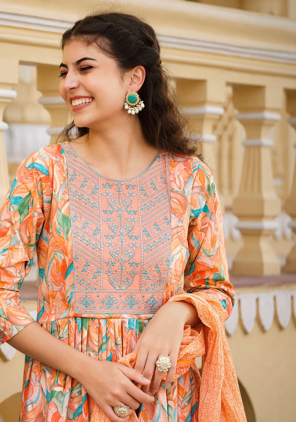 RADHIKA LIFESTYLE GULAAL vol - 2 NAYRA CUT GOWN Kurti Wholesale catalog