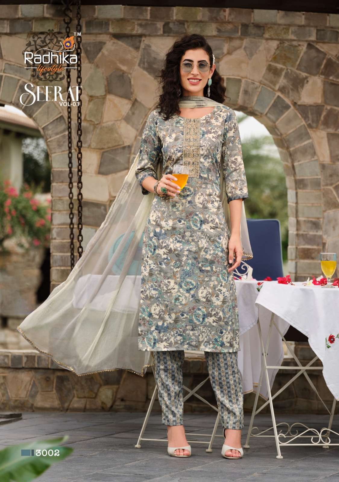 RADHIKA lifestyle SEERAT VOL 3 Kurti Wholesale catalog