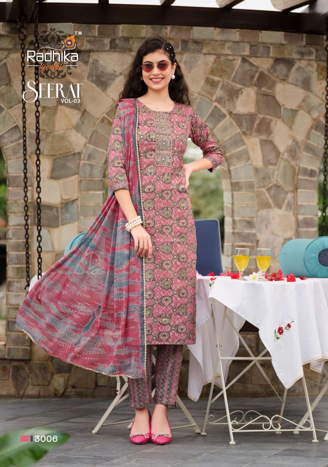 RADHIKA lifestyle SEERAT VOL 3 Kurti Wholesale catalog
