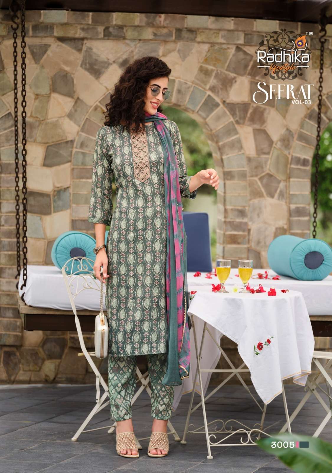 RADHIKA lifestyle SEERAT VOL 3 Kurti Wholesale catalog