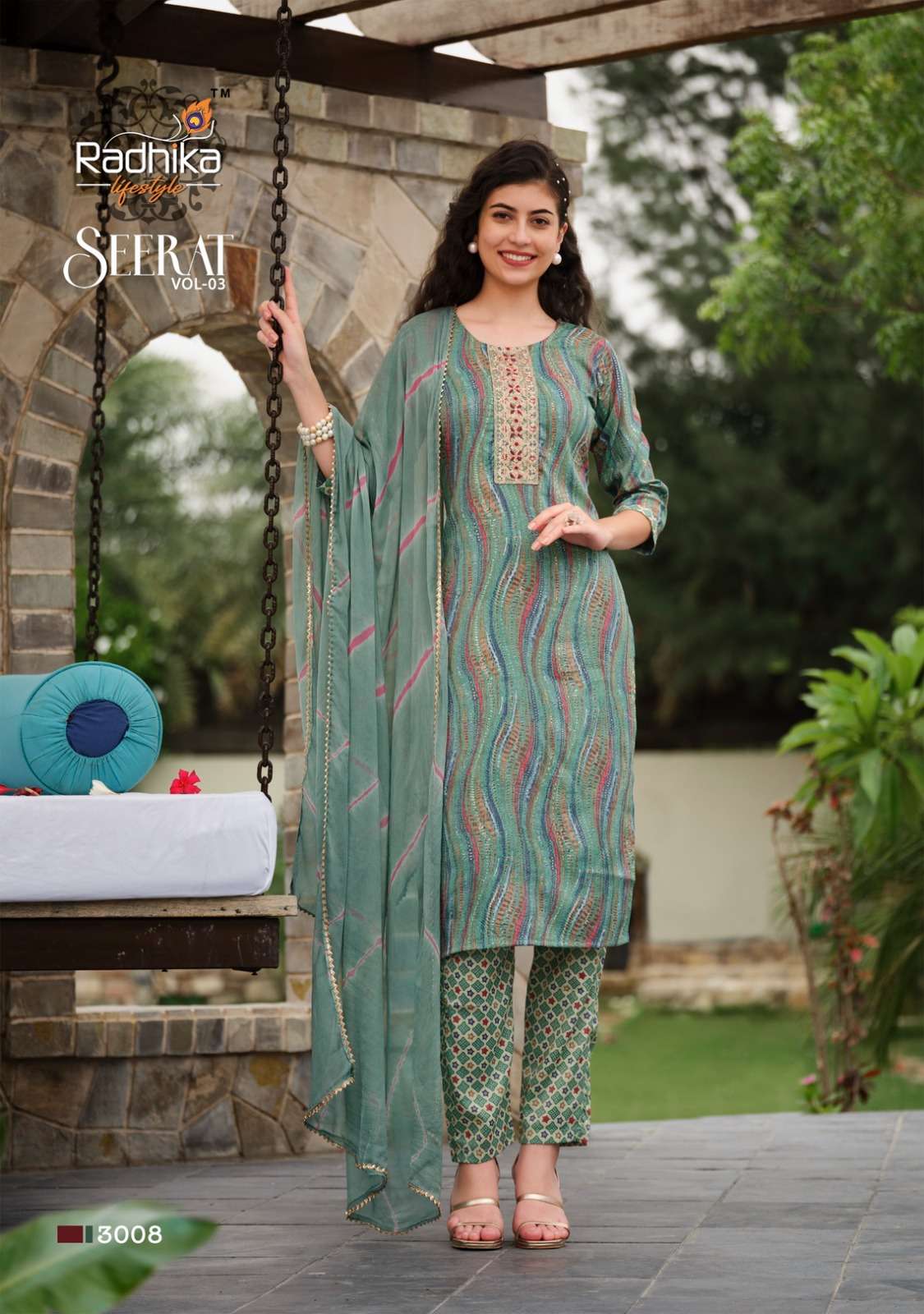 RADHIKA lifestyle SEERAT VOL 3 Kurti Wholesale catalog