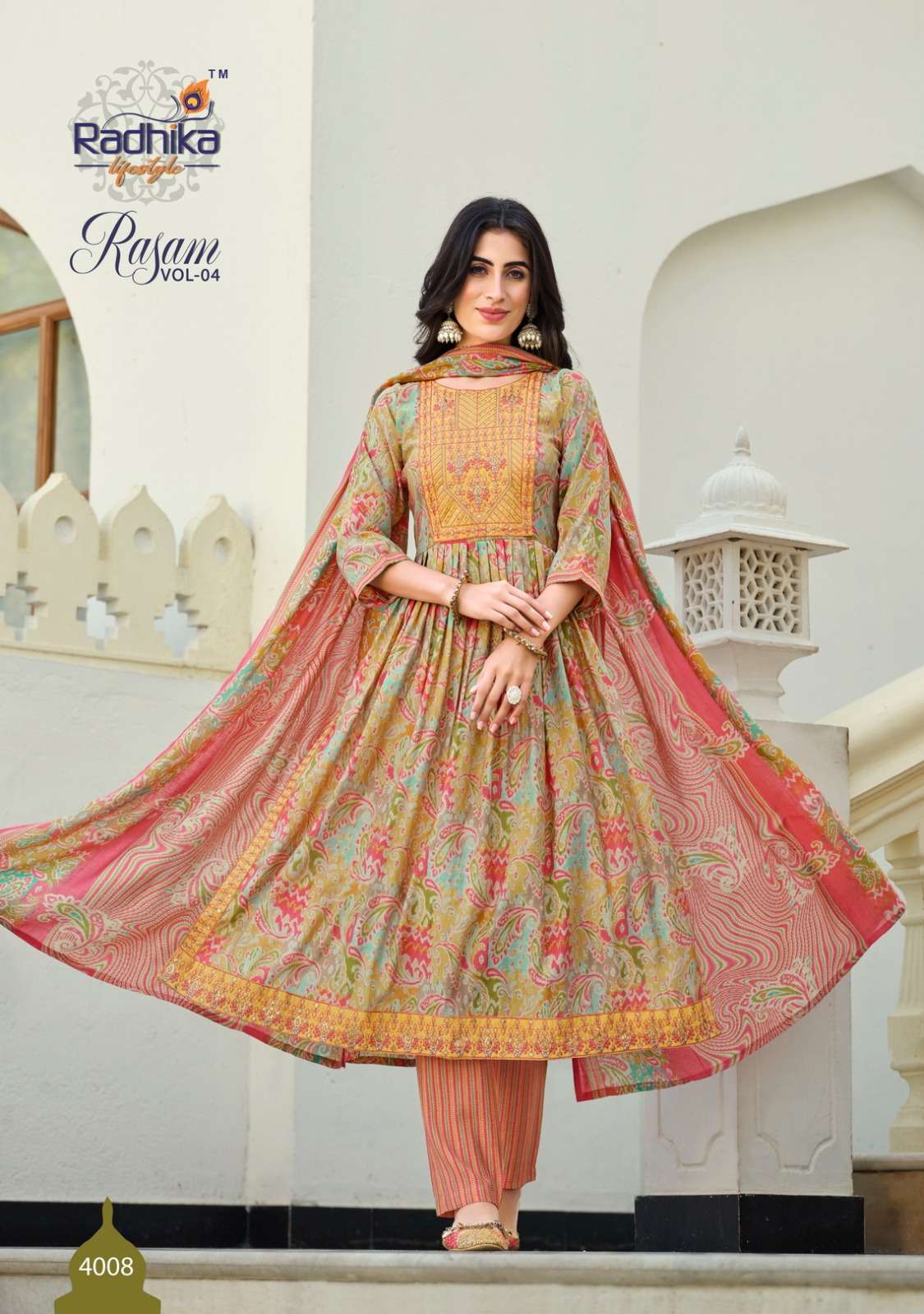 RADHIKA RASAM vol - 4 NAYRA CUT GOWN  Wholesale catalog