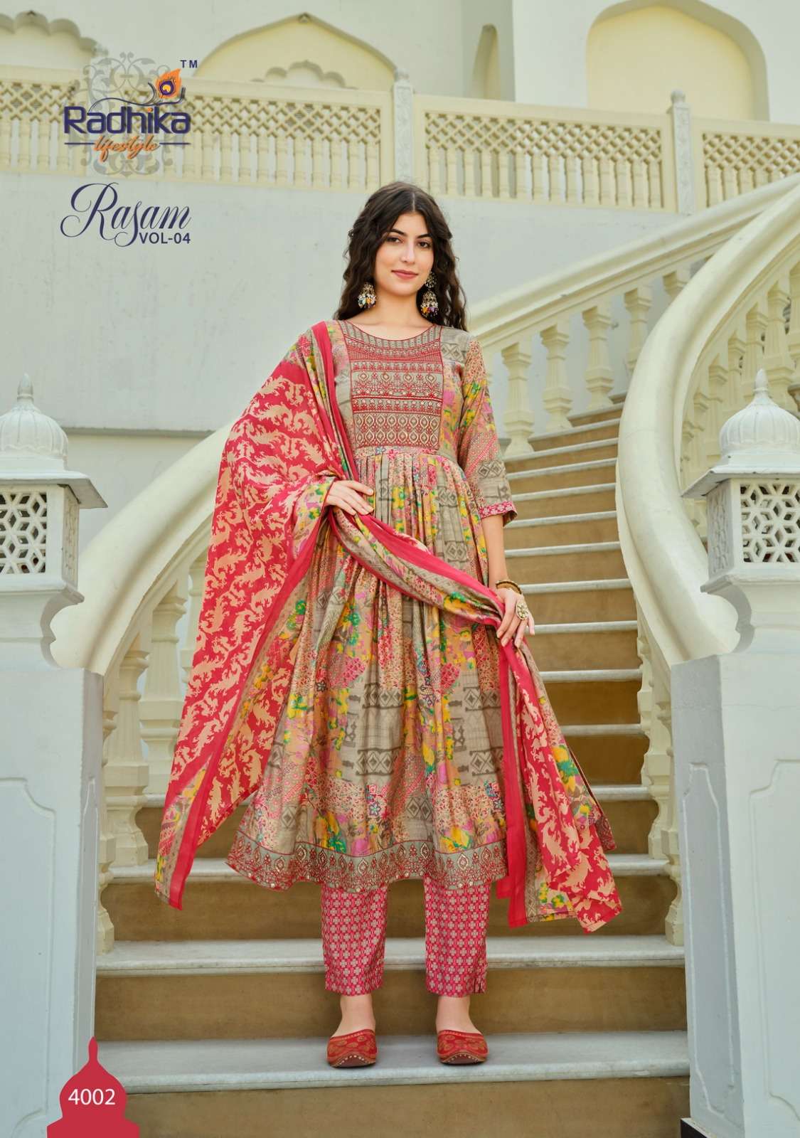 RADHIKA RASAM vol - 4 NAYRA CUT GOWN  Wholesale catalog