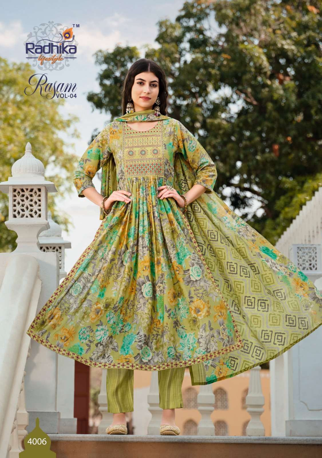RADHIKA RASAM vol - 4 NAYRA CUT GOWN  Wholesale catalog