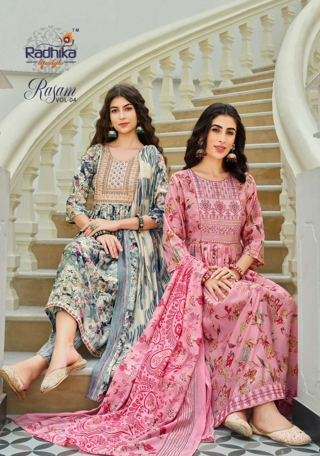 RADHIKA RASAM vol - 4 NAYRA CUT GOWN  Wholesale catalog