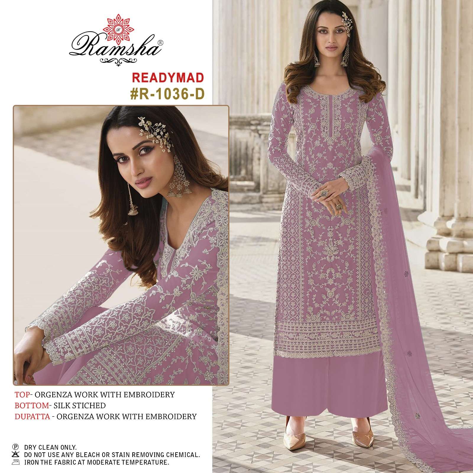 Ramsha R 1036 Readymade Designer Pakistani Suit Wholesale catalog