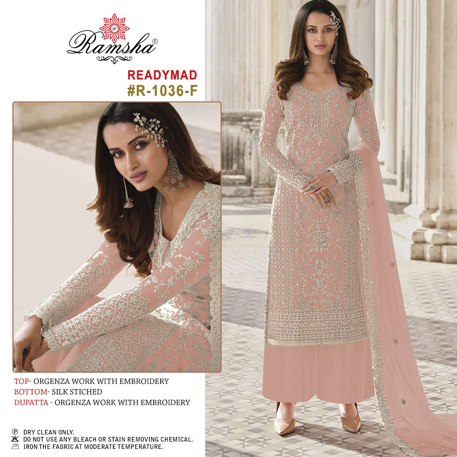 Ramsha R 1036 Readymade Designer Pakistani Suit Wholesale catalog