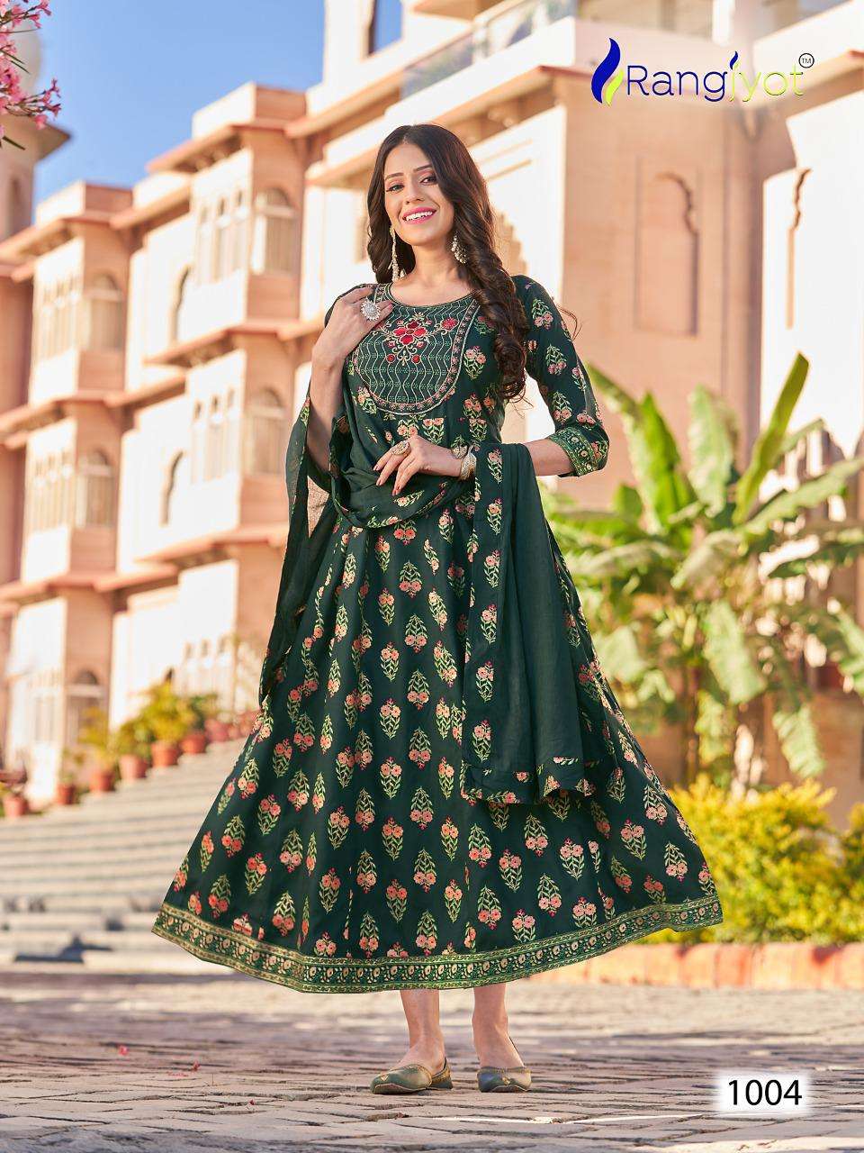 VITARA FASHION RANGMANCH ANARKALI GOWN RAYON COLLECTION