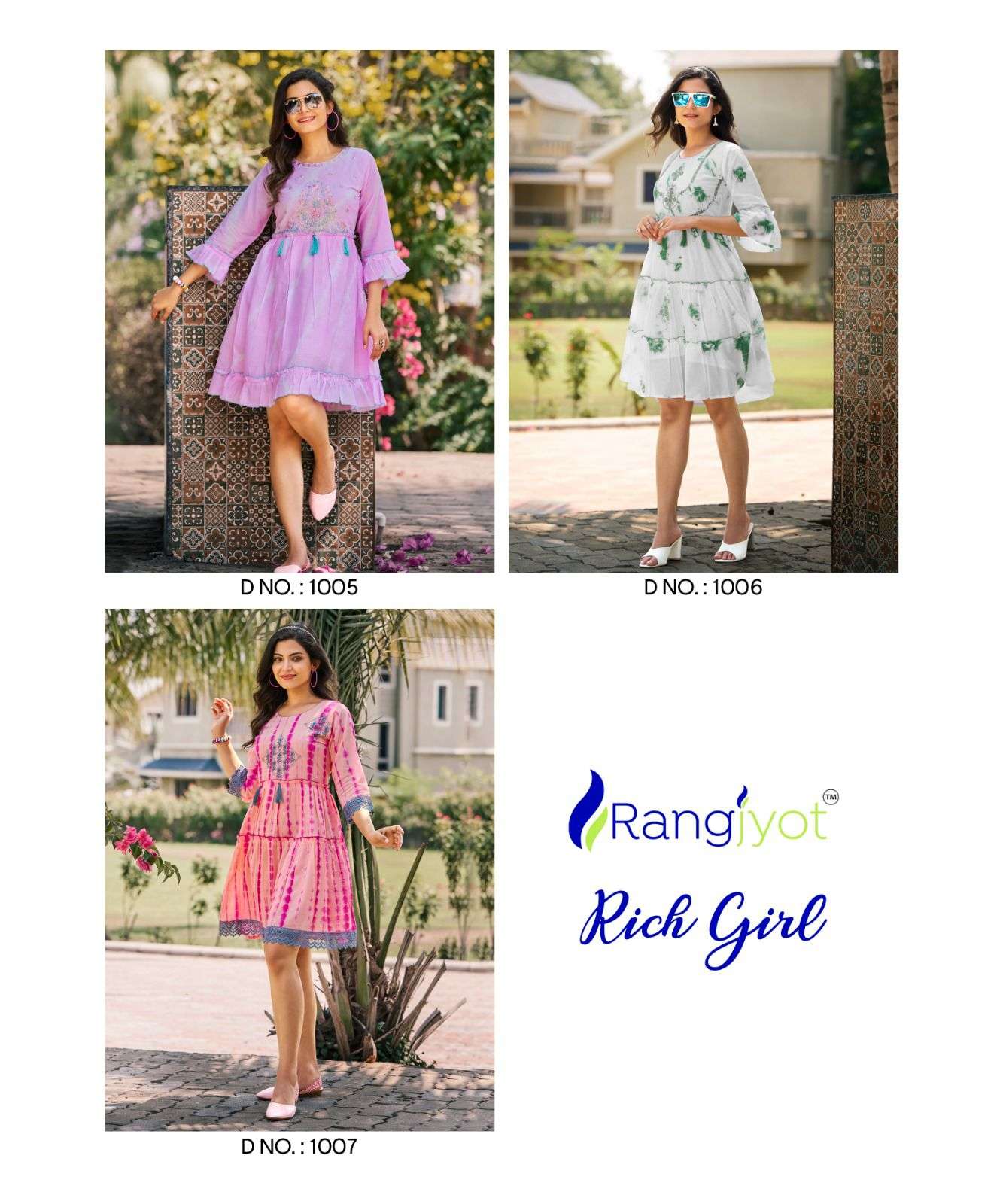 Rangjyot Rich Girl Kurti Wholesale catalog