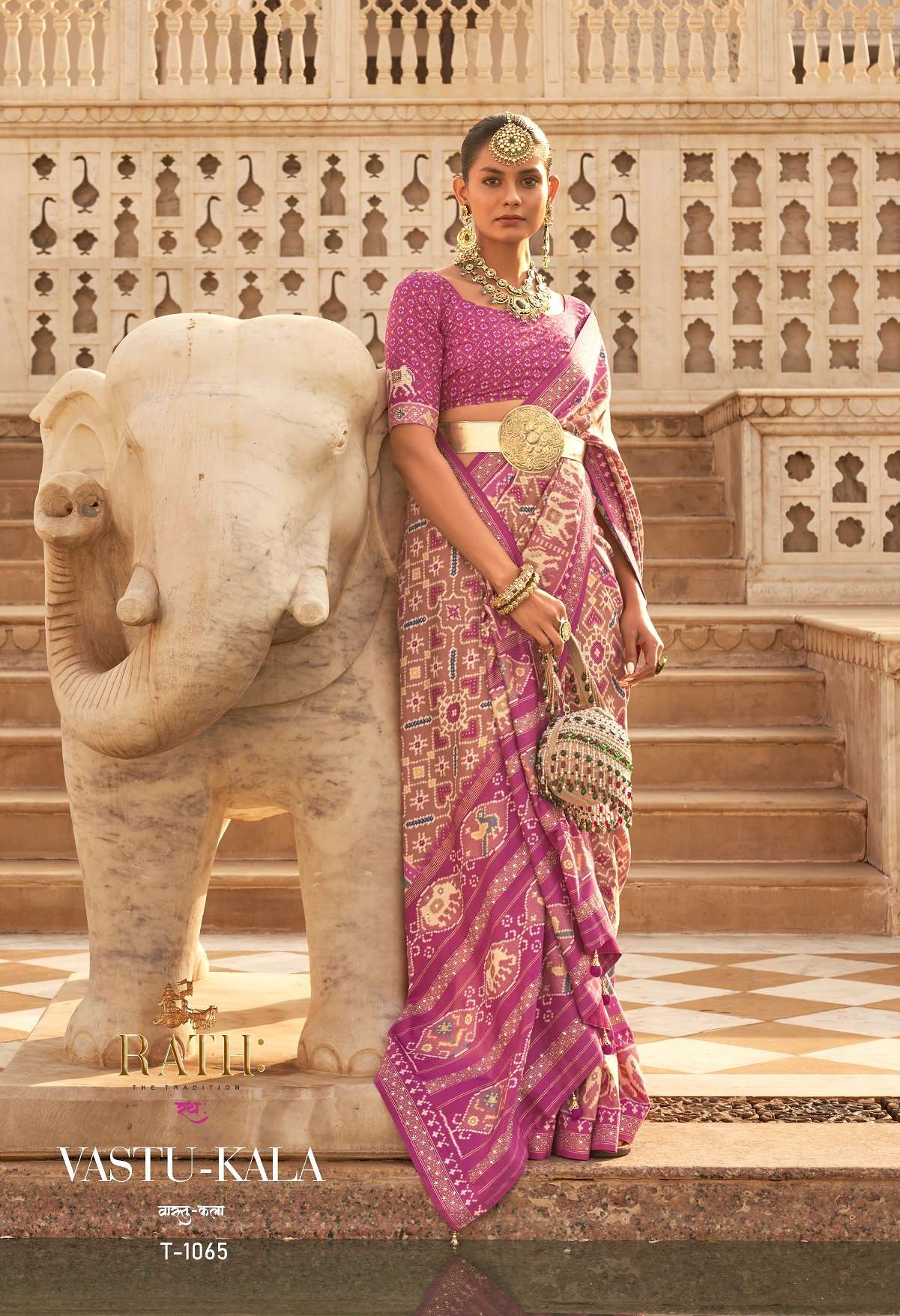 Rath Vastukala Patola Silk Designer Saree Wholesale catalog