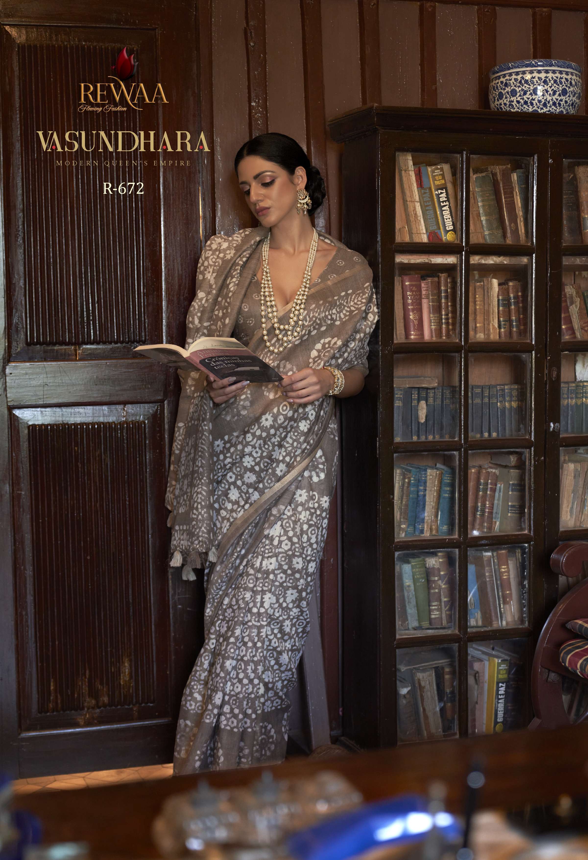 Rewaa Vasundhara Cotton Printed Designer Saree Wholesale catalog