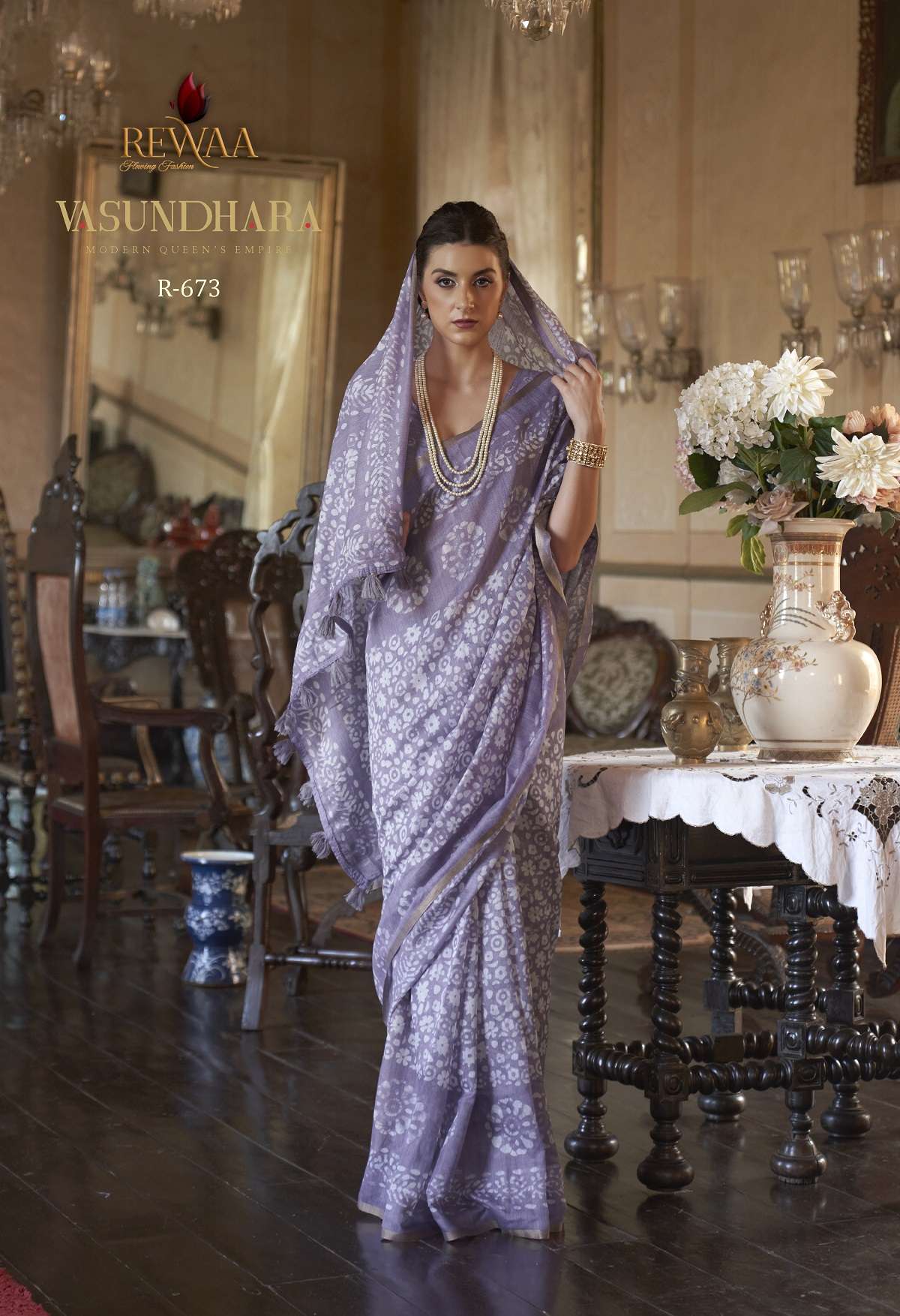 Rewaa Vasundhara Cotton Printed Designer Saree Wholesale catalog