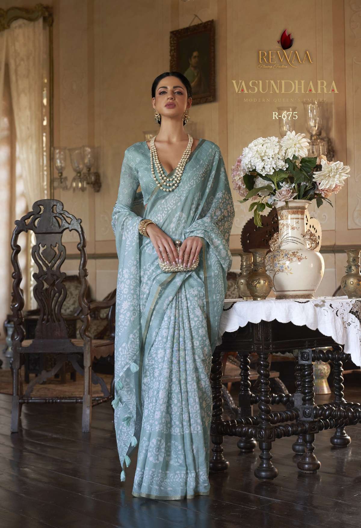 Rewaa Vasundhara Cotton Printed Designer Saree Wholesale catalog
