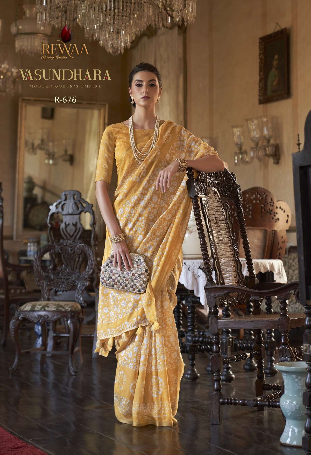Rewaa Vasundhara Cotton Printed Designer Saree Wholesale catalog