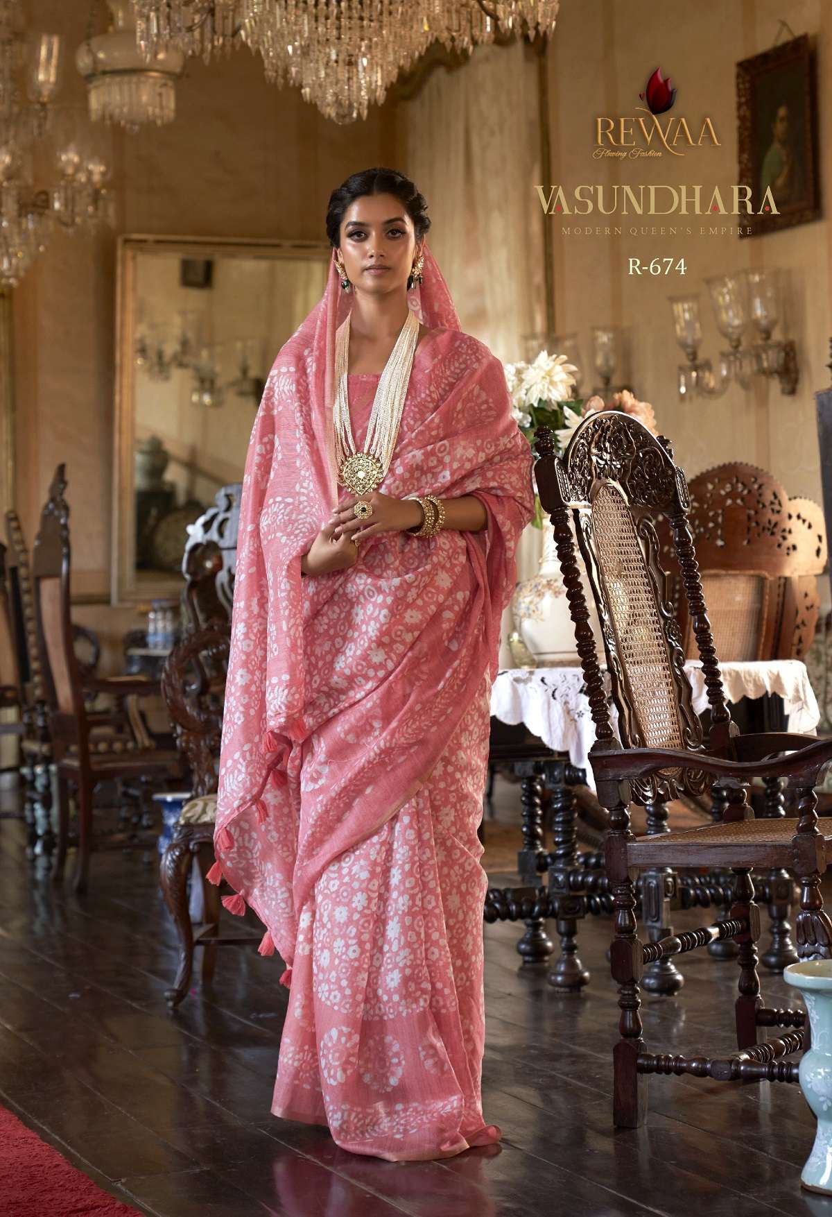 Rewaa Vasundhara Cotton Printed Designer Saree Wholesale catalog