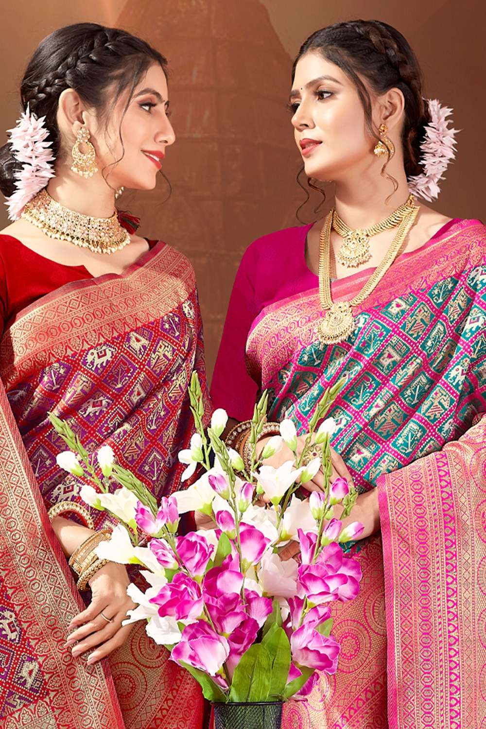 RUCHI BUNAWAT Patola Silk Saree Wholesale catalog