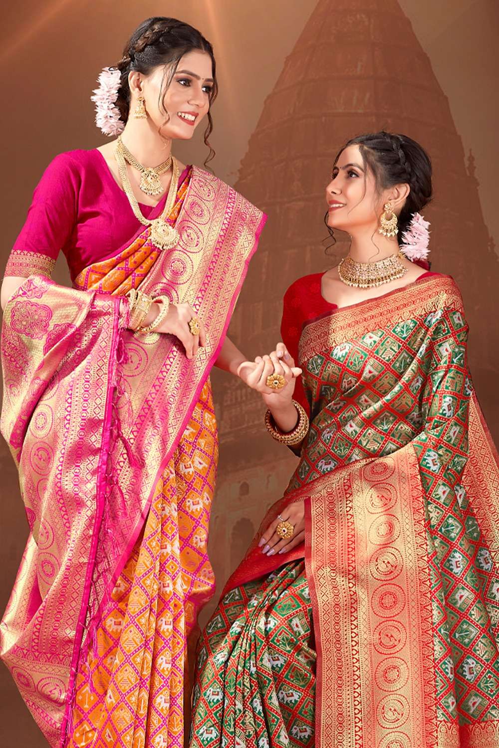 RUCHI BUNAWAT Patola Silk Saree Wholesale catalog