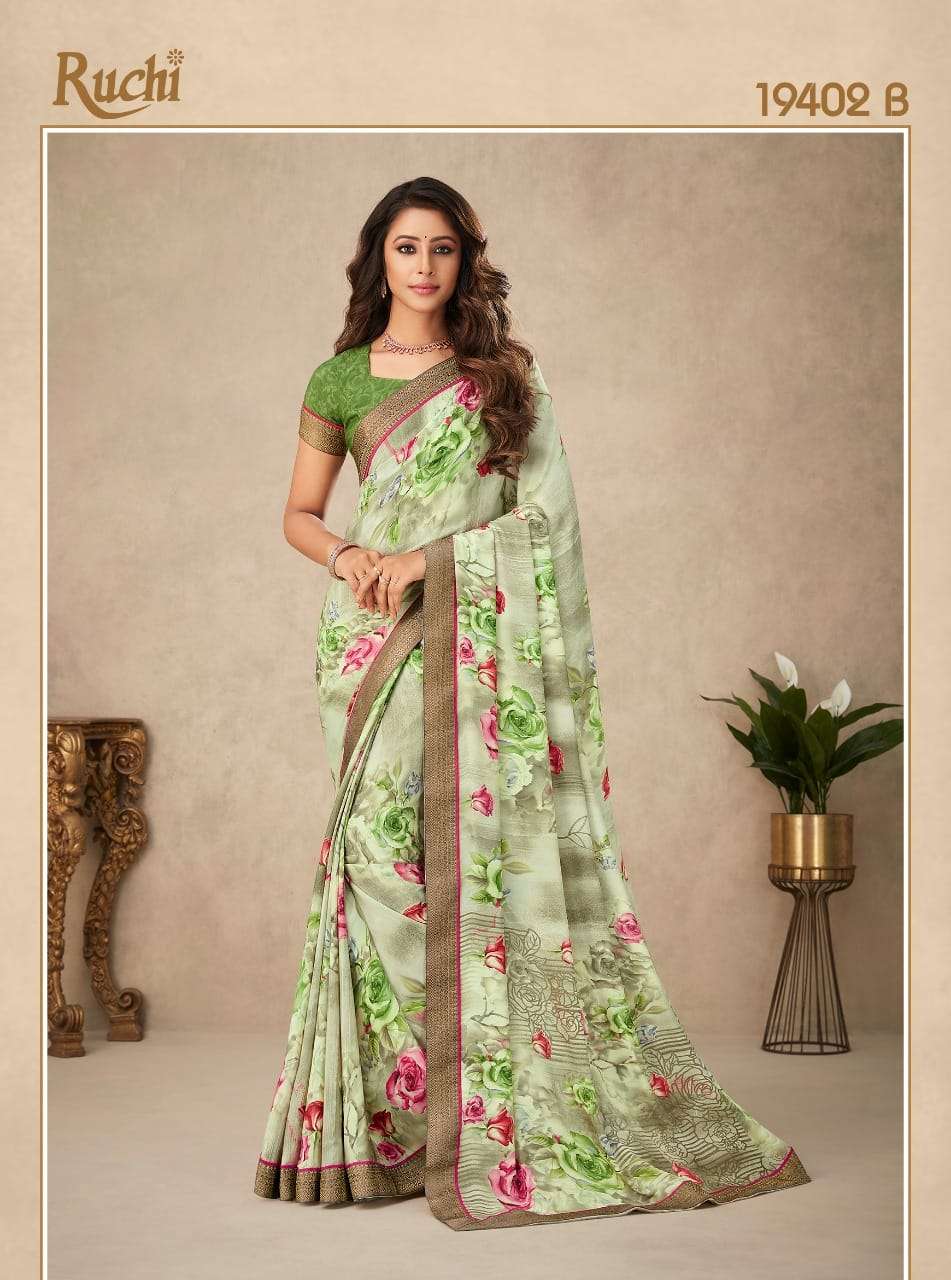Ruchi Samaira 2 Printed Fancy Silk Saree Wholesale catalog