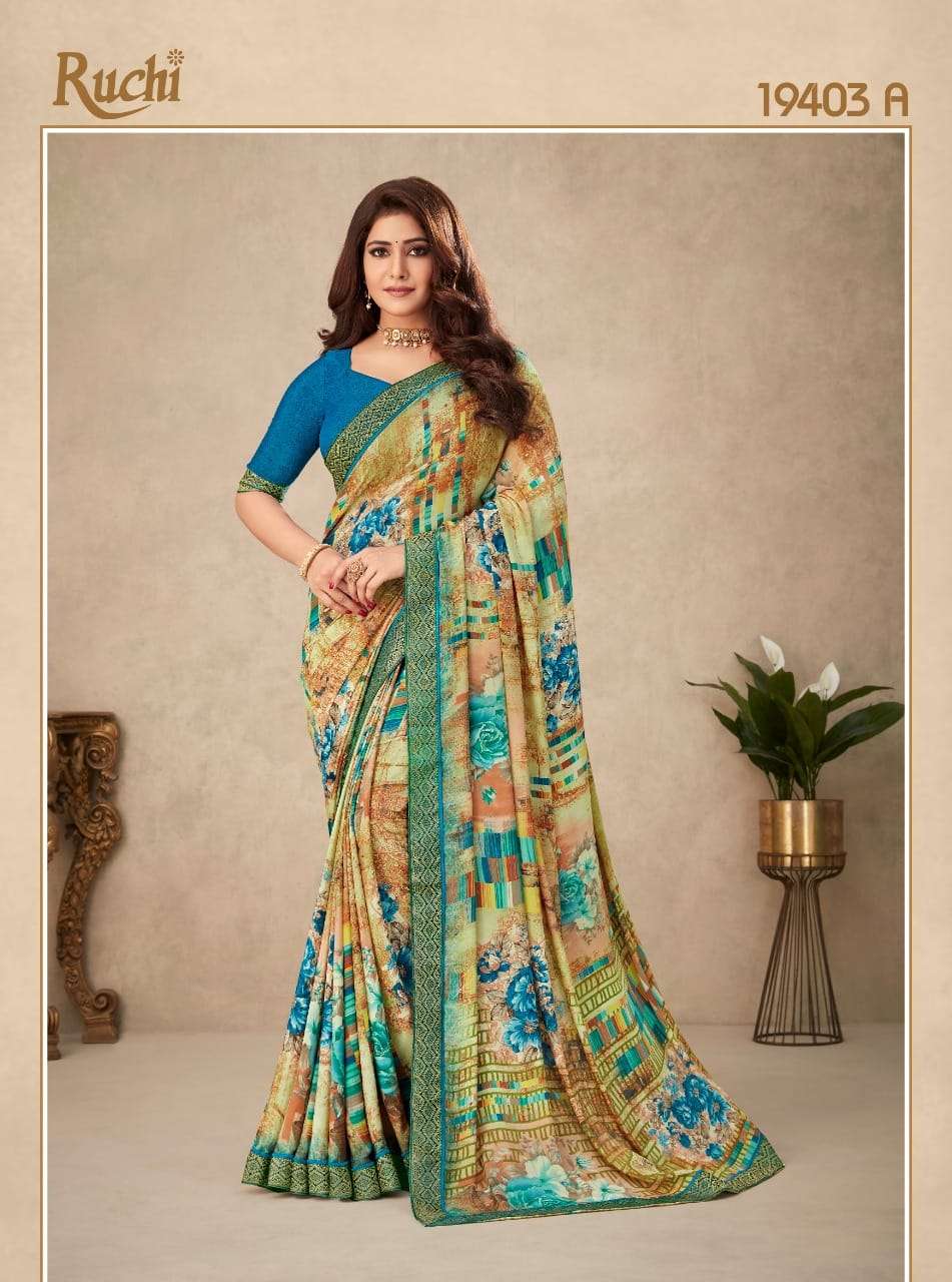Ruchi Samaira 2 Printed Fancy Silk Saree Wholesale catalog