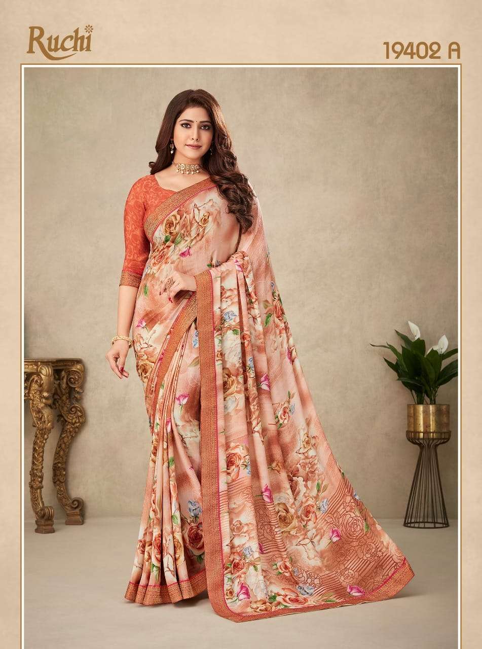 Ruchi Samaira 2 Printed Fancy Silk Saree Wholesale catalog