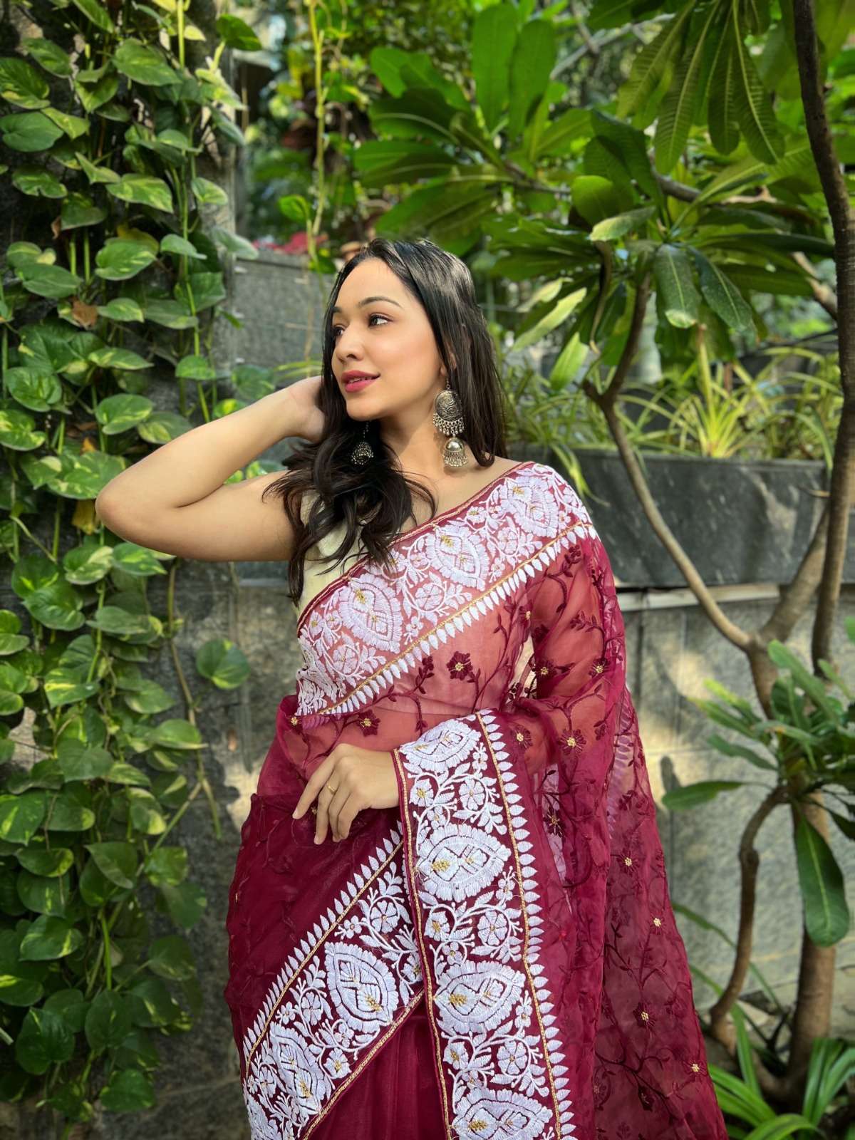 Saavi 01 Designer Organza Saree Wholesale catalog
