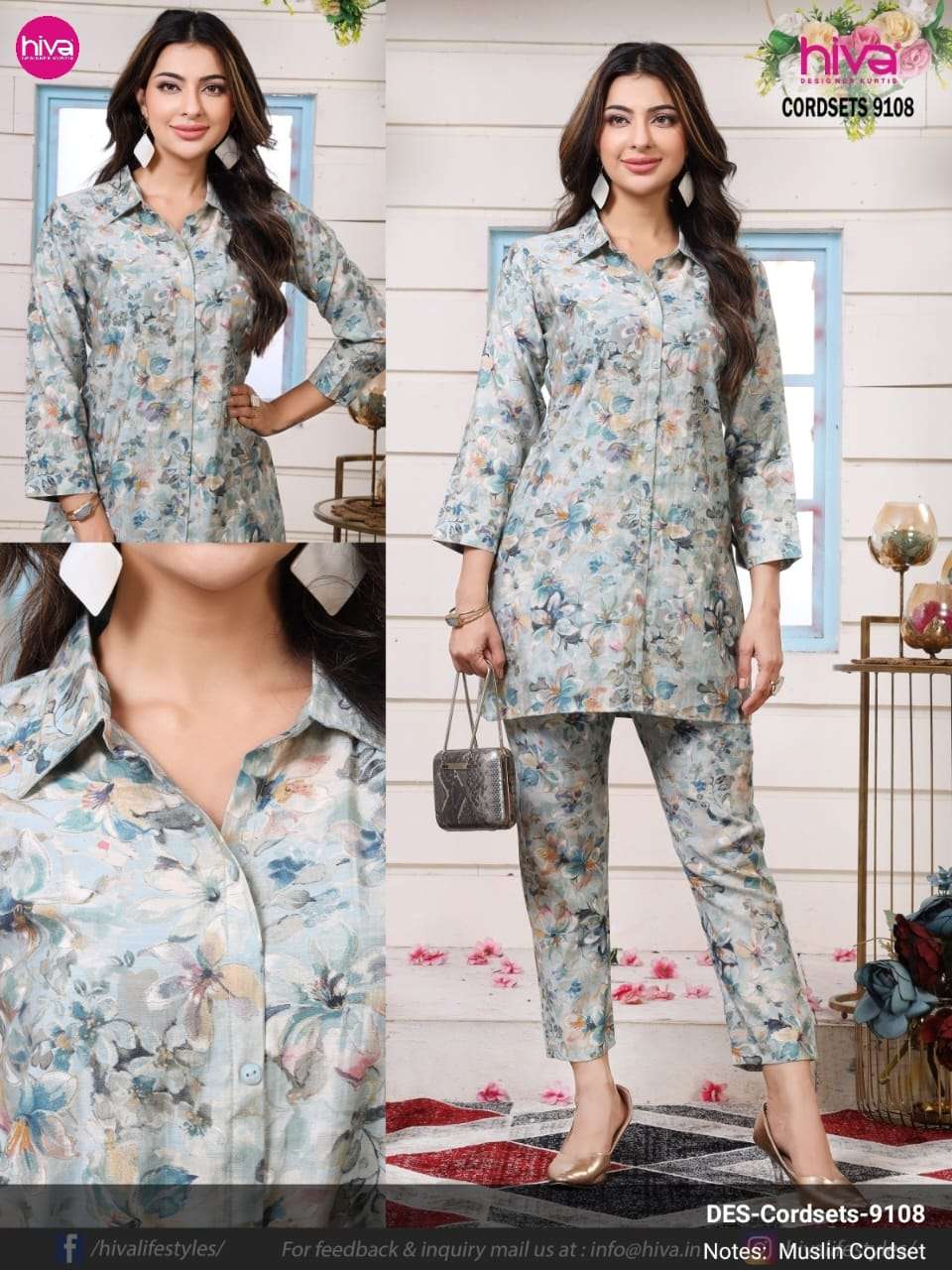 Sabella cordsets Pure muslin Vol-2 Kurti Wholesale catalog