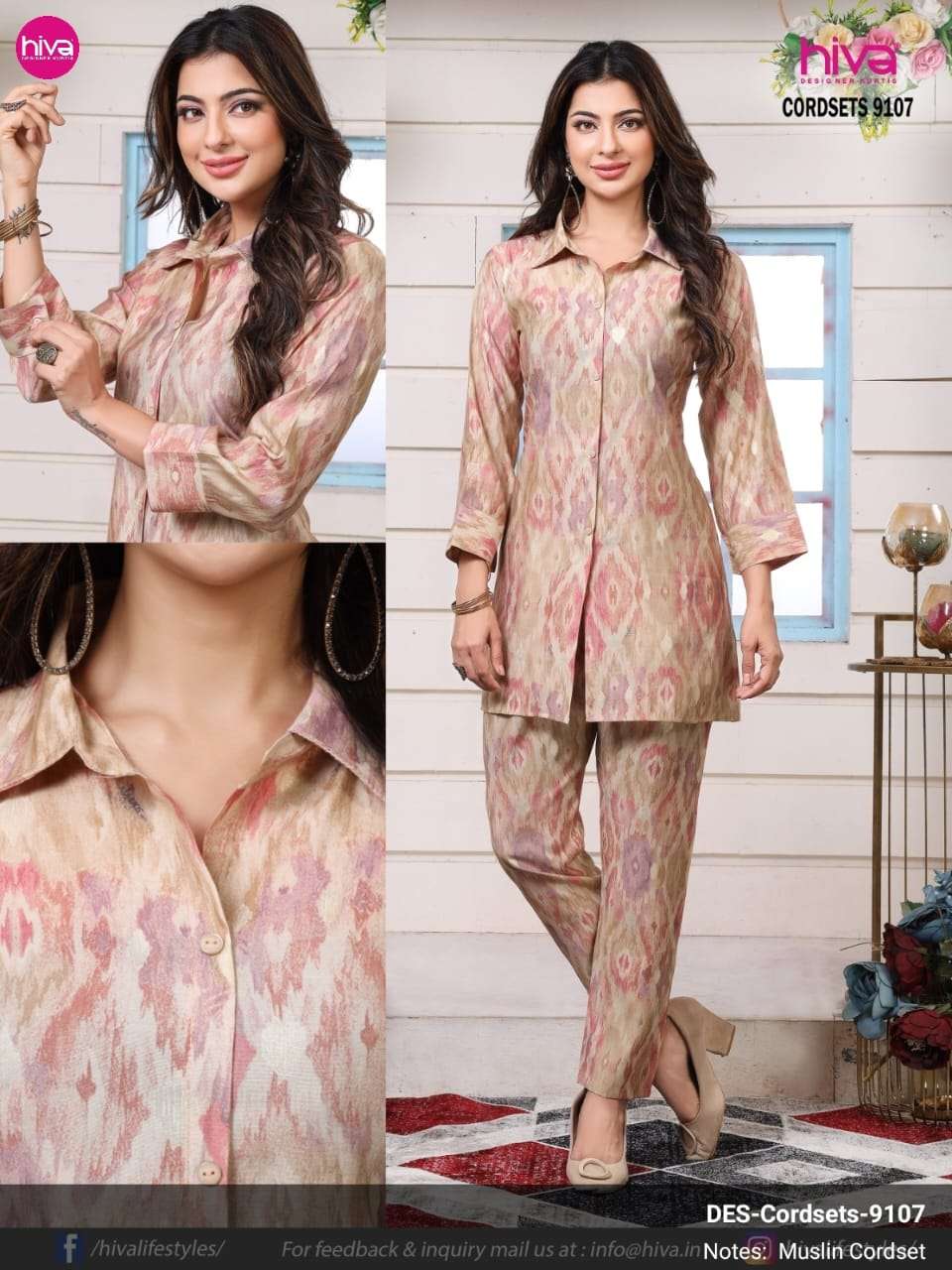 Sabella cordsets Pure muslin Vol-3 Kurti Wholesale catalog