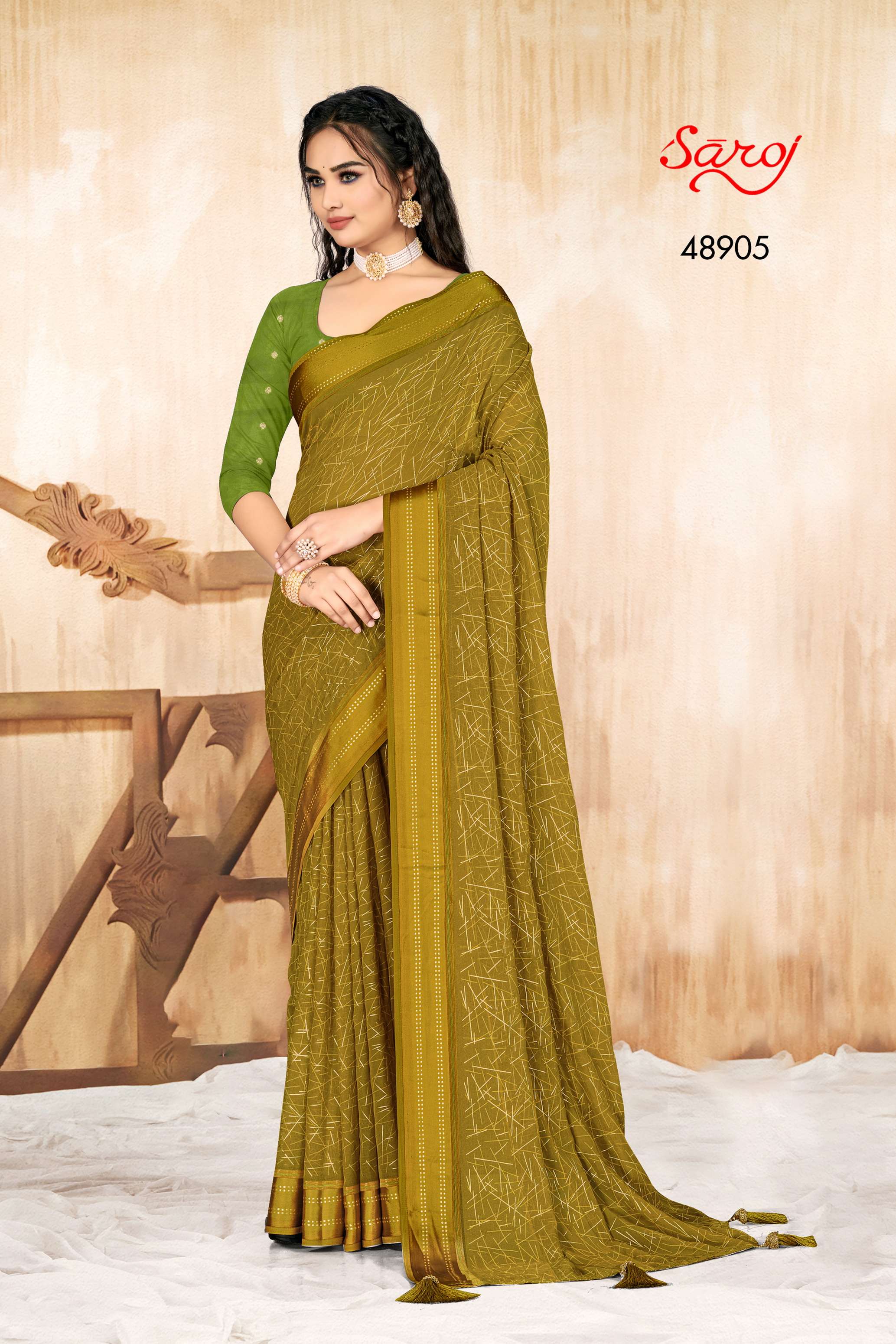 Saroj Moksha Vol-4 Designer Georgette Saree Wholesale catalog