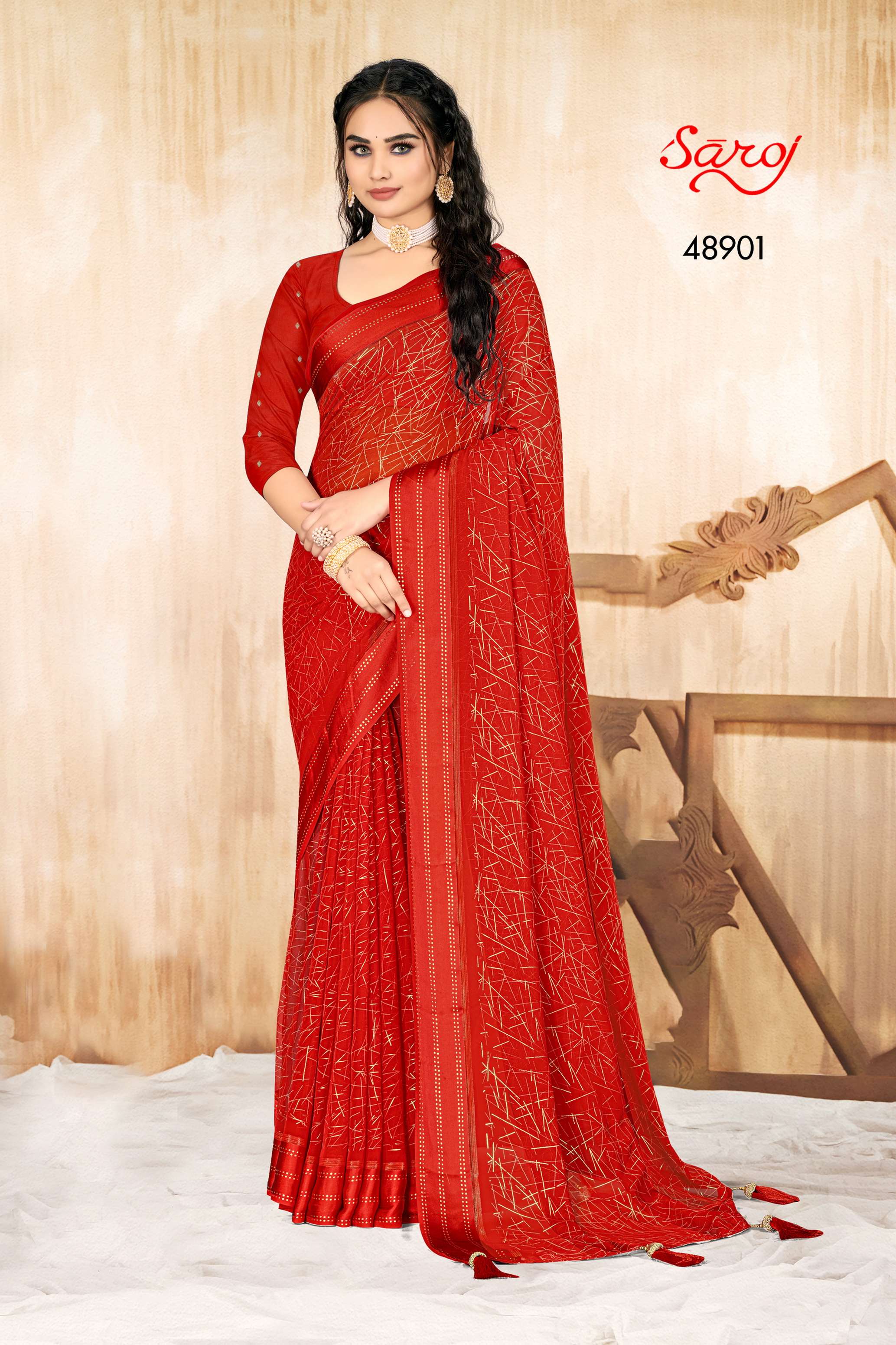 Saroj Moksha Vol-4 Designer Georgette Saree Wholesale catalog
