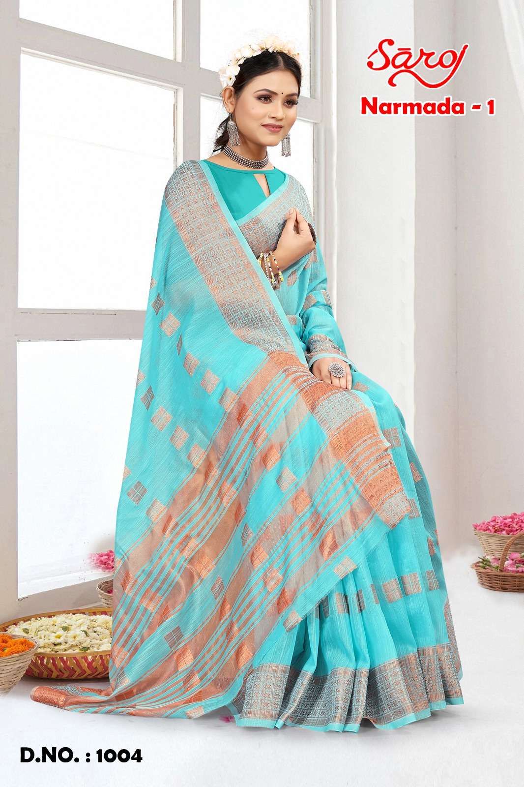 Saroj Narmada Vol-1 Casual Cotton Saree Wholesale catalog