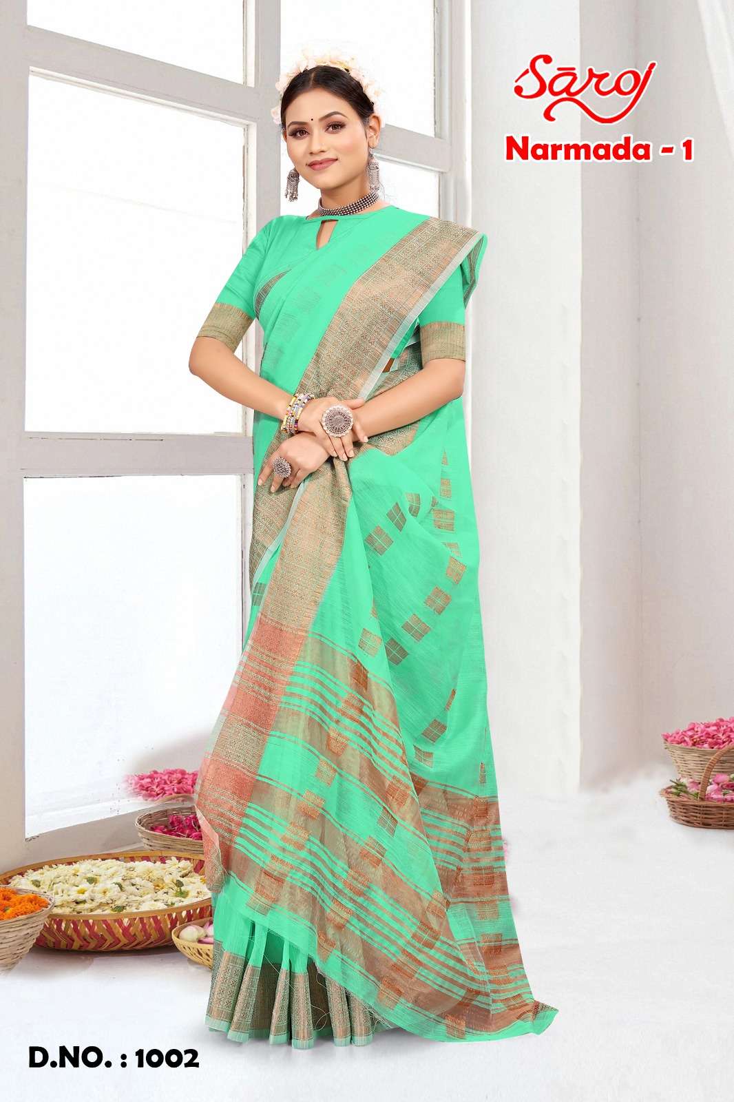 Saroj Narmada Vol-1 Casual Cotton Saree Wholesale catalog