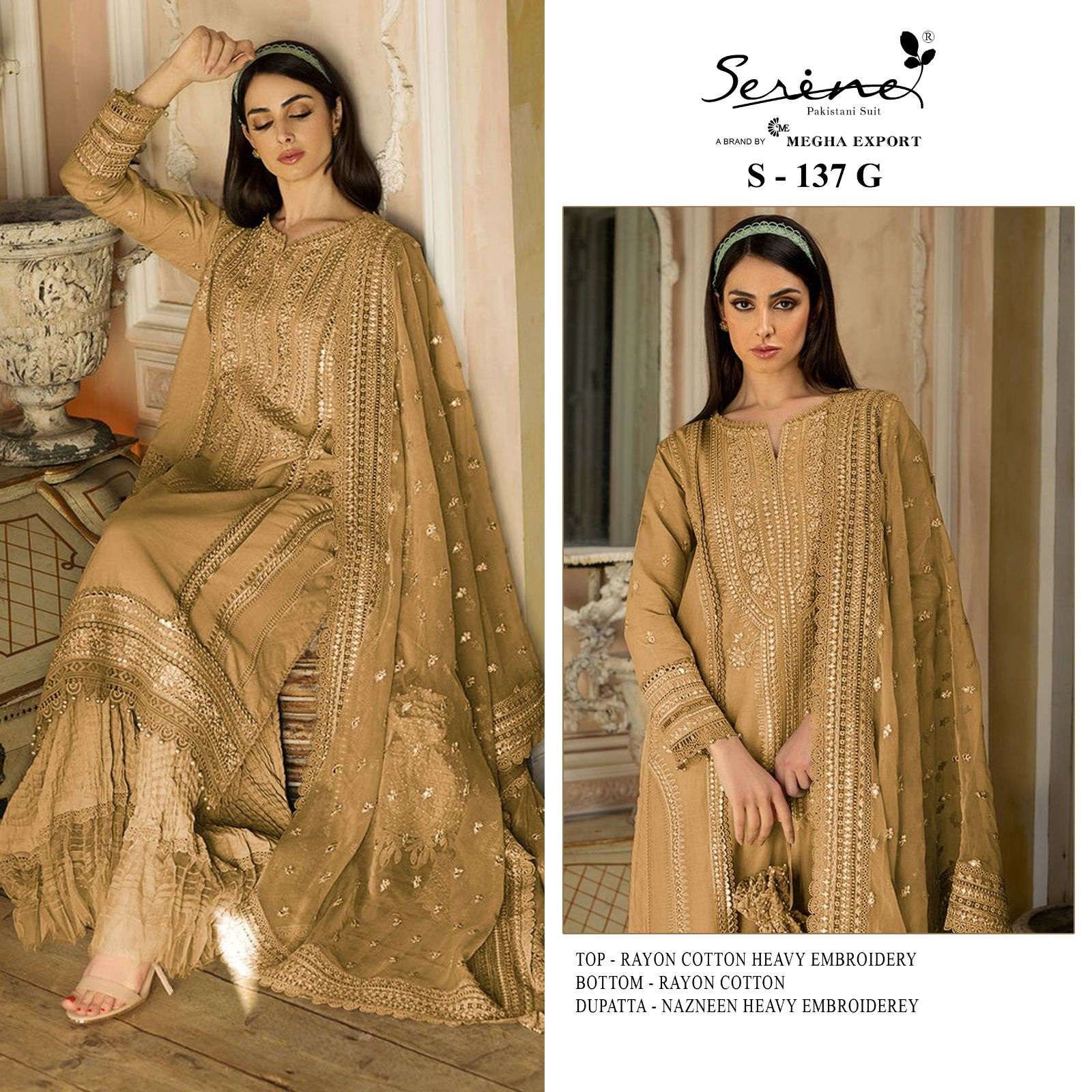 Serine S 137 E To H Designer Pakistani Suit Wholesale catalog