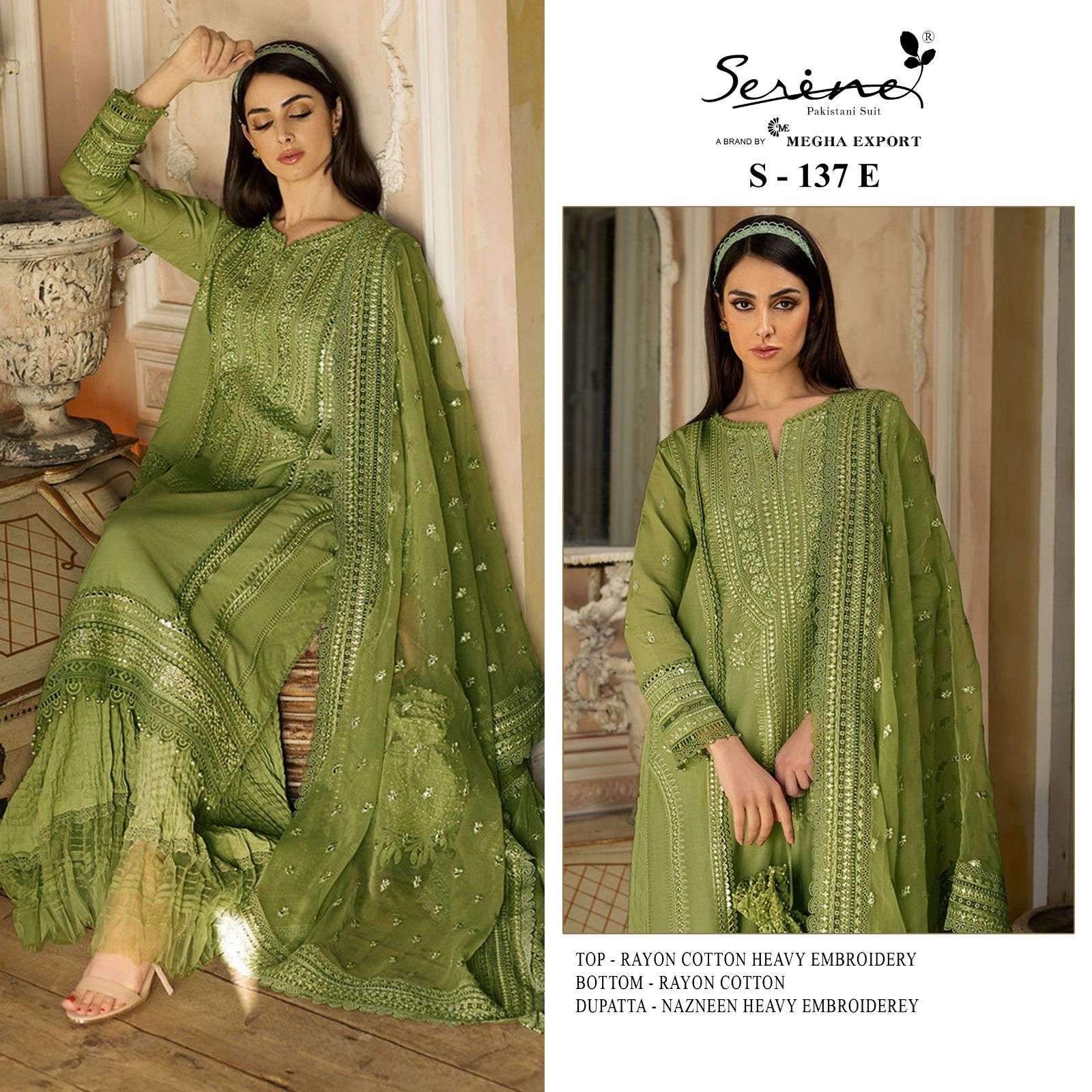 Serine S 137 E To H Designer Pakistani Suit Wholesale catalog