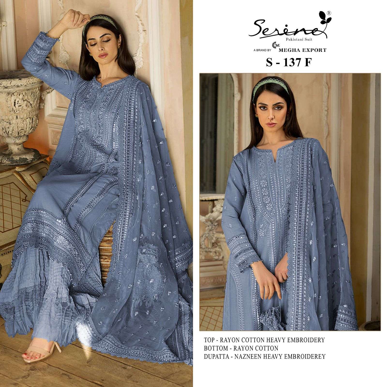 Serine S 137 E To H Designer Pakistani Suit Wholesale catalog