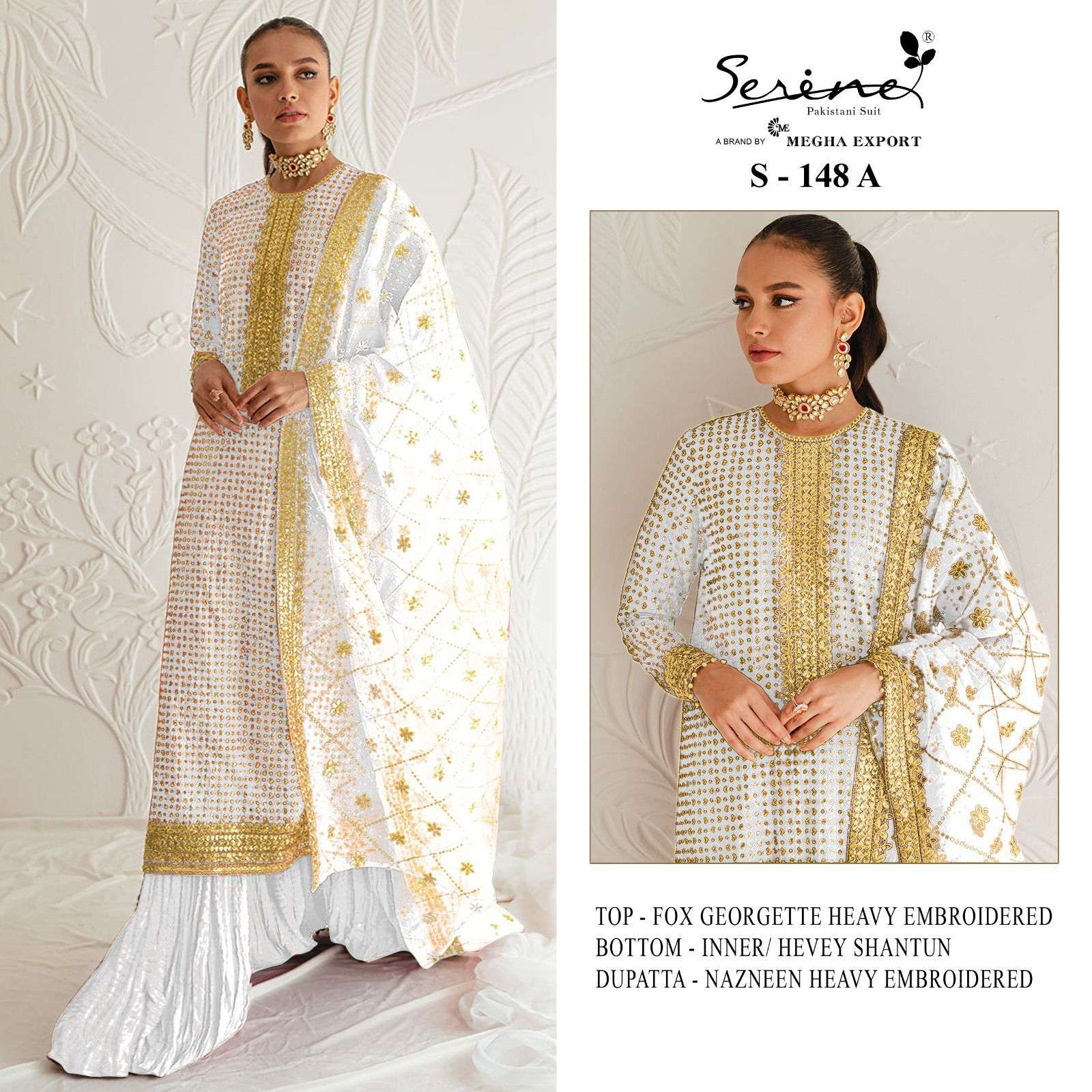 Serine S 148 A To C Designer Pakistani Suit Wholesale catalog