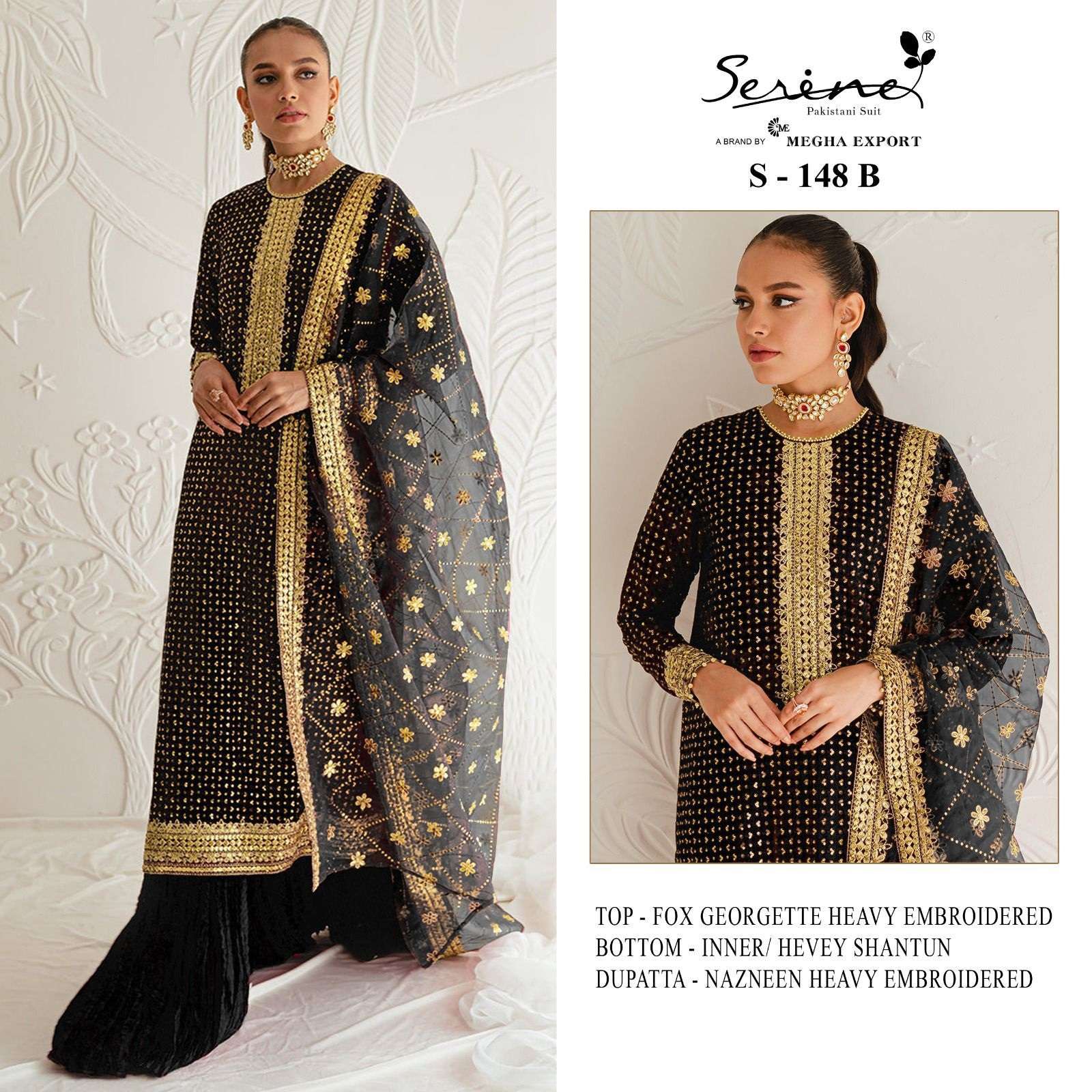 Serine S 148 A To C Designer Pakistani Suit Wholesale catalog