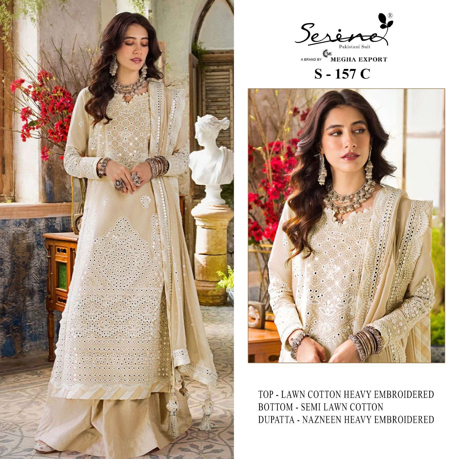 Serine S 157 Fancy Designer Pakistani Suit Wholesale catalog