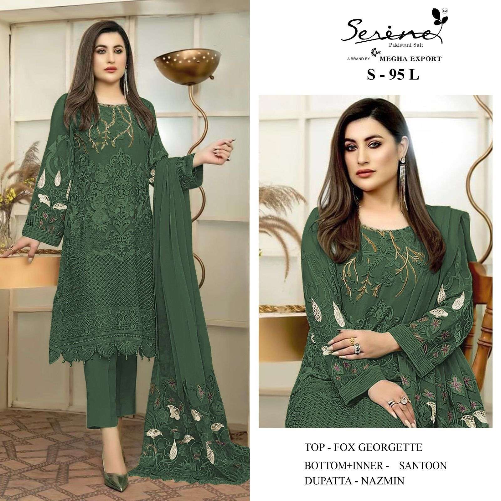 Serine S 95 I To L Exclusive Pakistani Suit Wholesale catalog