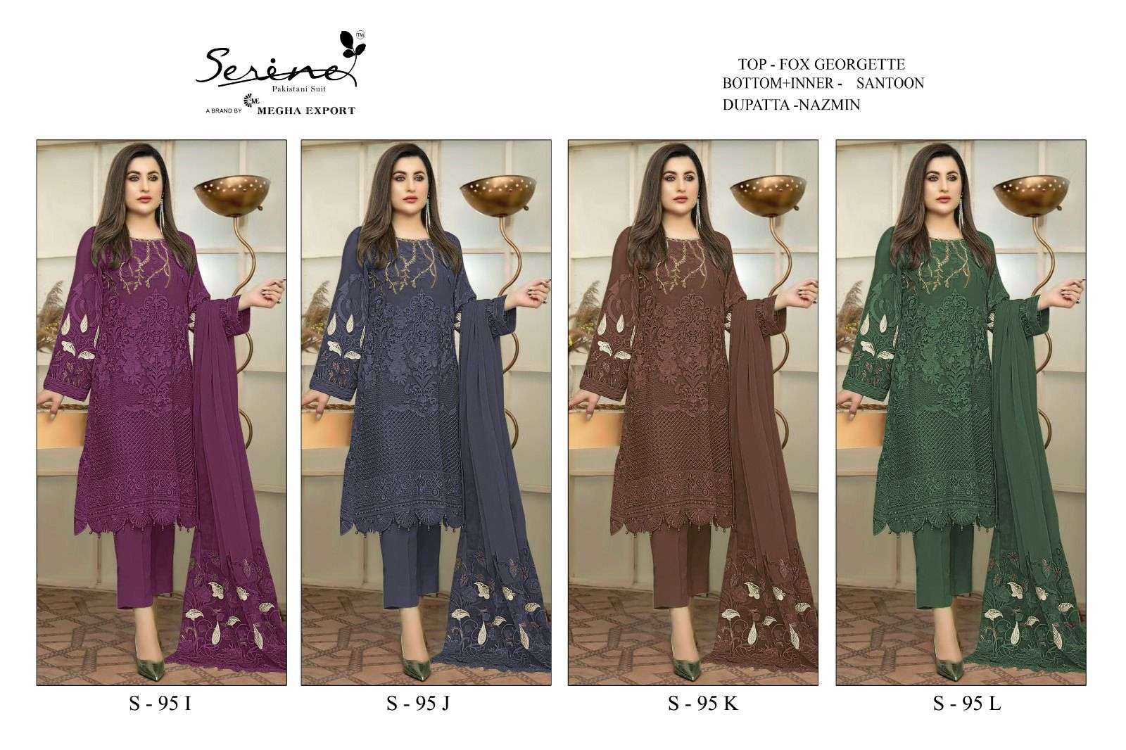 Serine S 95 I To L Exclusive Pakistani Suit Wholesale catalog