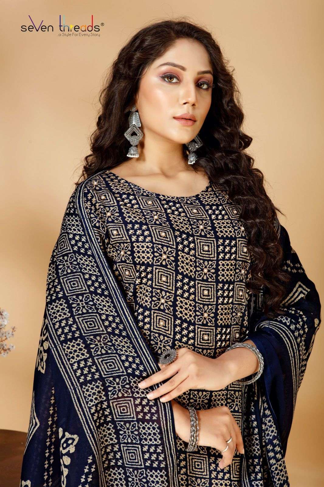 SEVEN THREADS EX:54 & 55 Cotton Kurti Wholesale catalog