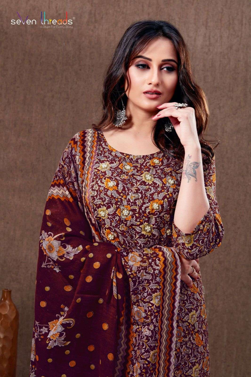 SEVEN THREADS EX:54 & 55 Cotton Kurti Wholesale catalog