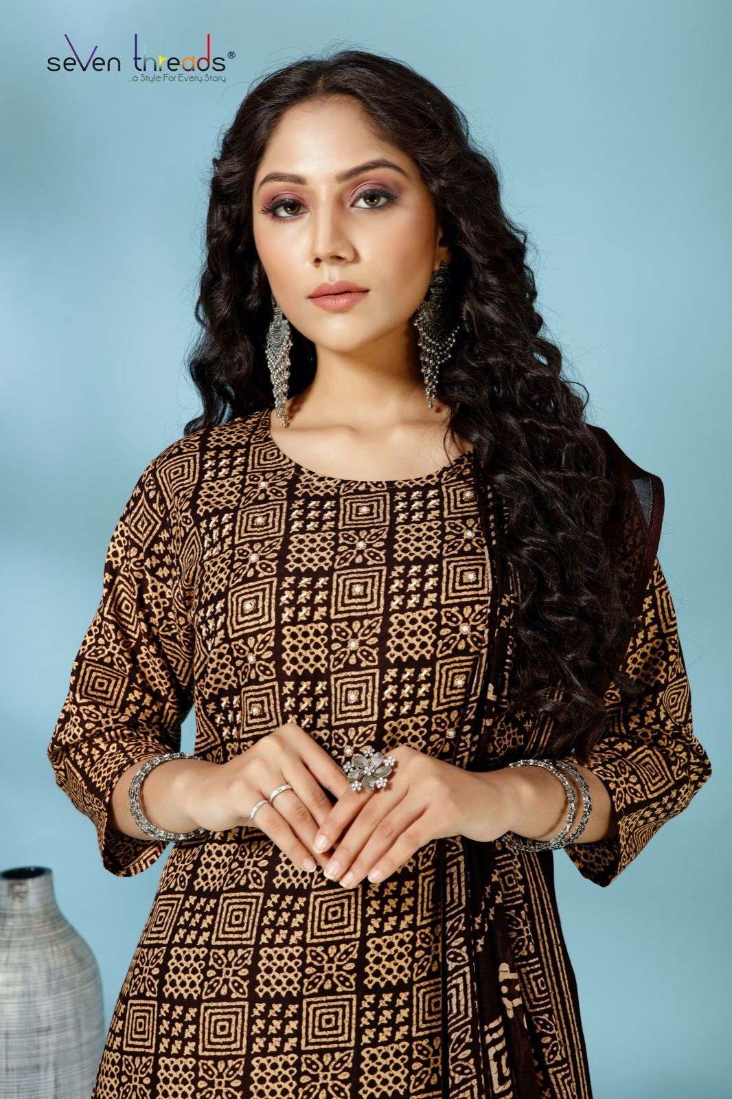 SEVEN THREADS EX:54 & 55 Cotton Kurti Wholesale catalog