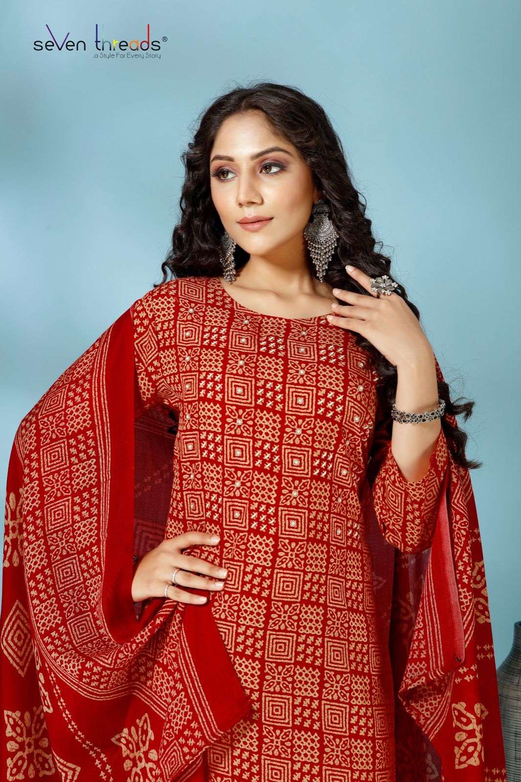 SEVEN THREADS EX:54 & 55 Cotton Kurti Wholesale catalog