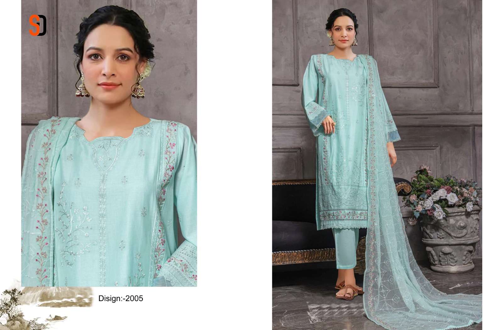 Shraddha Bin Saeed Dhagga Kari Collection Vol 2 Pakistani Suit Wholesale catalog