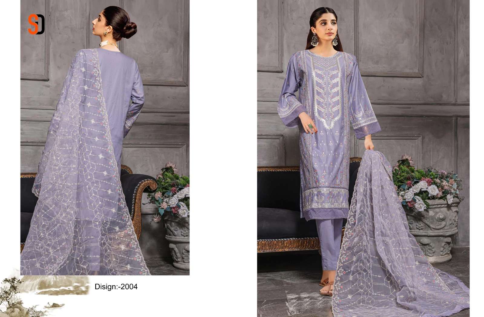 Shraddha Bin Saeed Dhagga Kari Collection Vol 2 Pakistani Suit Wholesale catalog
