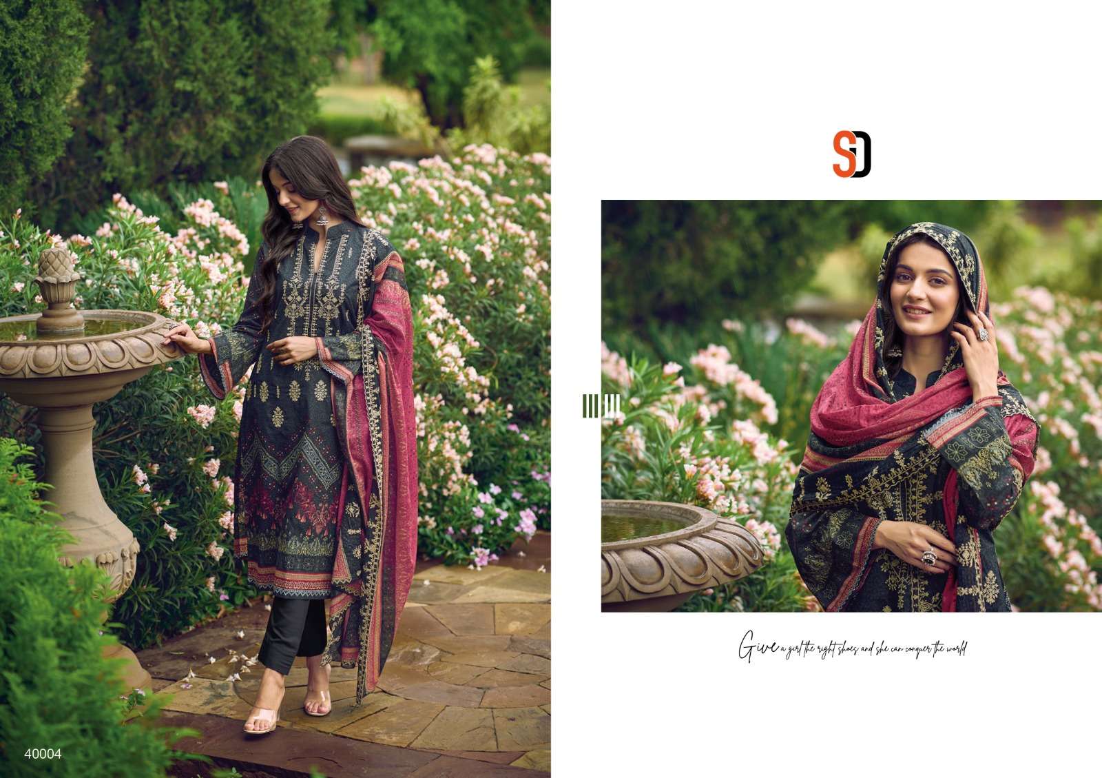 Shraddha Bin Saeed Lawn Collection Vol 4 Pakistani Suit Wholesale catalog