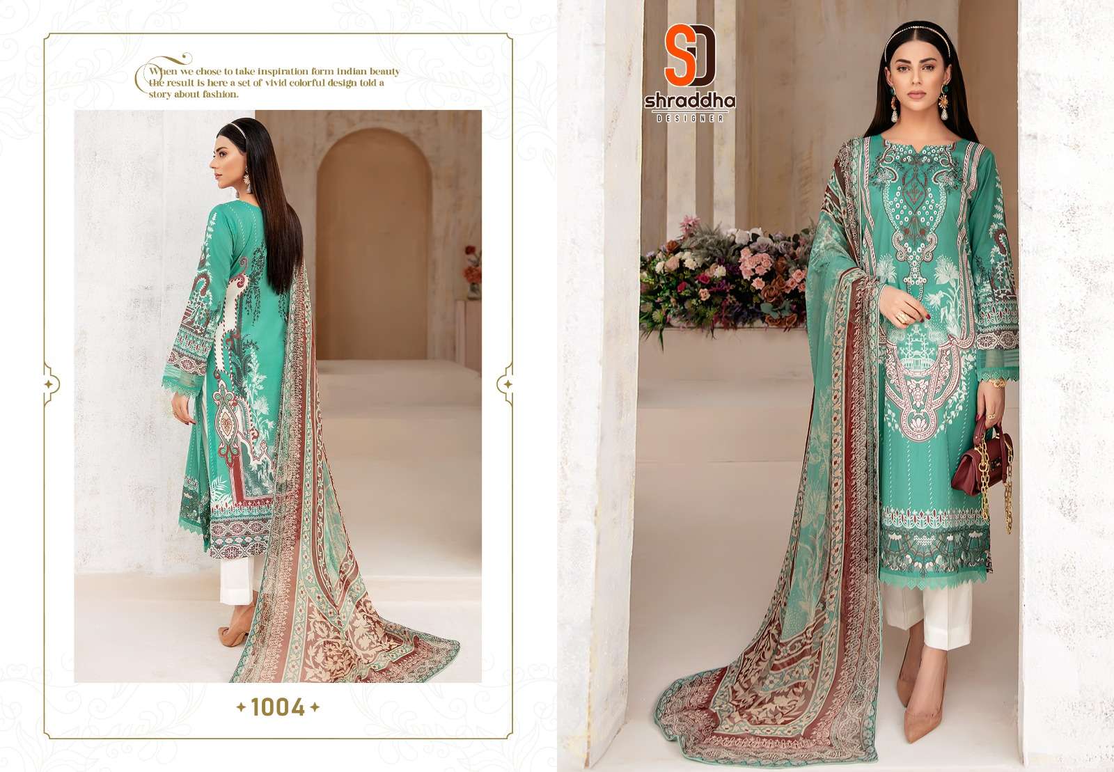 Shraddha Ramsha Vol 1 Chiffon Dupatta Pakistani Suit Wholesale catalog