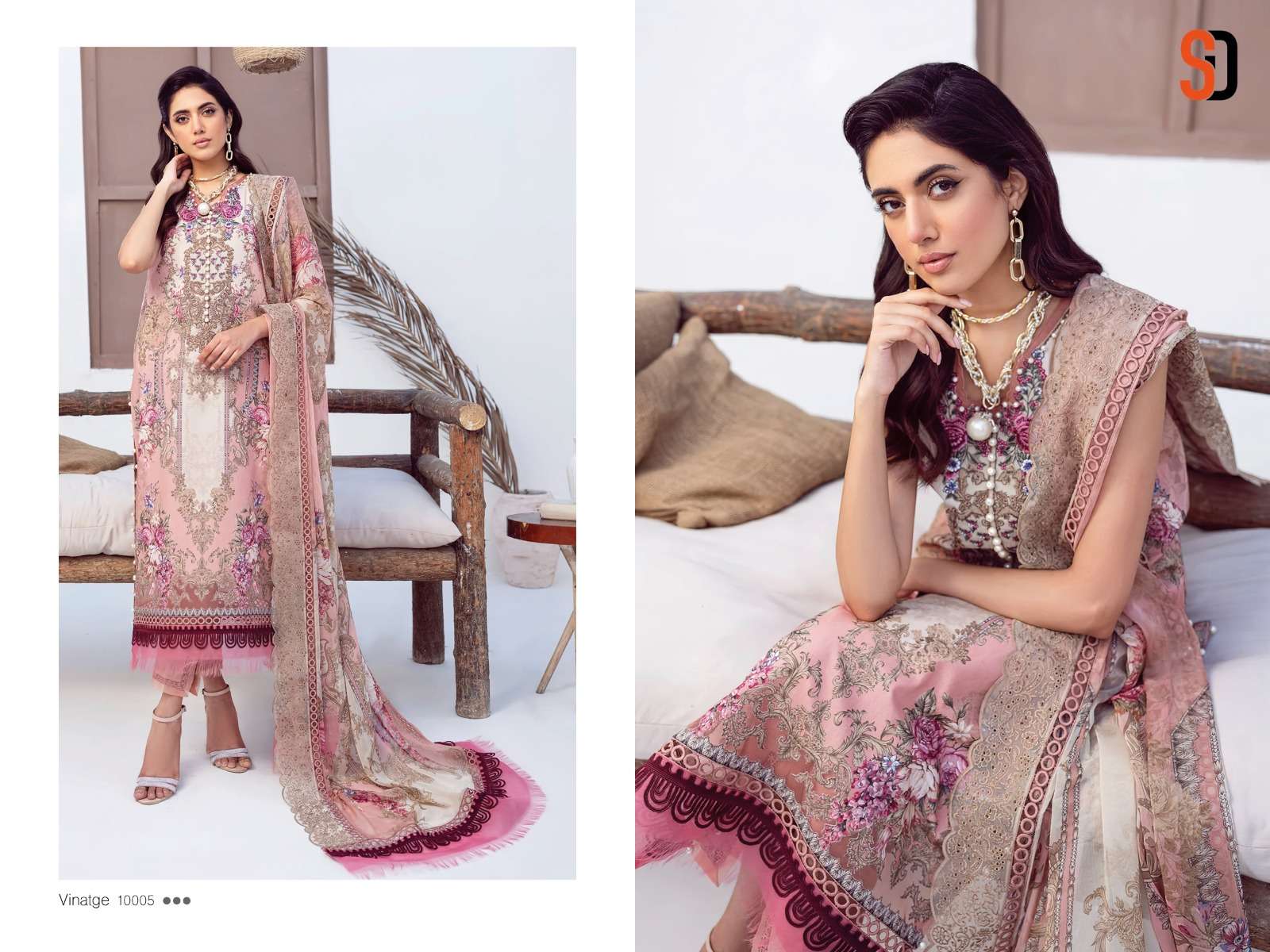 Shraddha Vintage Vol 10 Cotton Dupatta Pakistani Suit Wholesale catalog