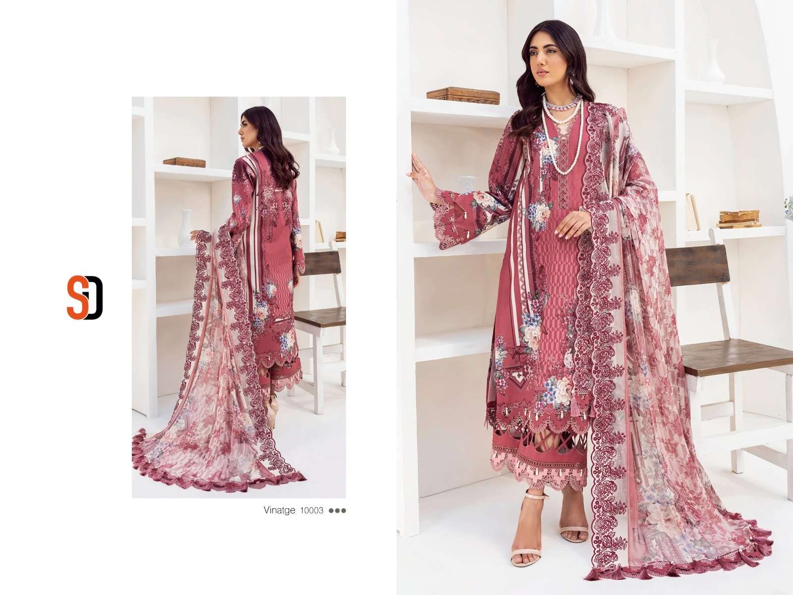 Shraddha Vintage Vol 10 Cotton Dupatta Pakistani Suit Wholesale catalog